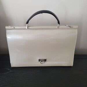 Beijo Champagne Colored Patent Briefcase